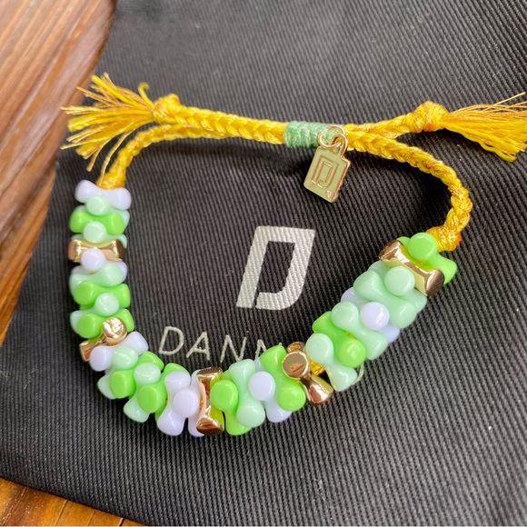 DANNIJO Angle Green Adjustable Beaded Bracelet NWT - Picture 11 of 16